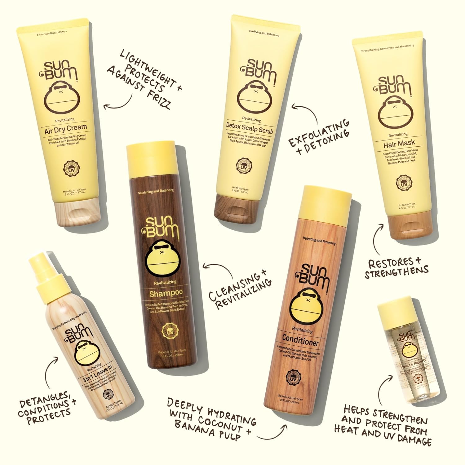 Sun_Bum_Revitalizing_Air_Dry_Cream_-_Anti_Frizz_Styling_Cream_with_Banana_Extract_and_Sunflower_Oil_-_Vegan_-_Without_Parabens_-_UV_Protecting_-_Helps_Smooth_and_Enhance_Natural_Hair_Texture_-_6_fl_oz