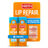 O'Keeffe's Lip Repair Lip Balm with Cooling Relief for Dry, Cracked Lips - Stick - Moisturizer for Very Dry Lips