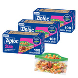 Ziploc Snack Bags, Easy Open and Close, Small Plastic Food Storage Bags