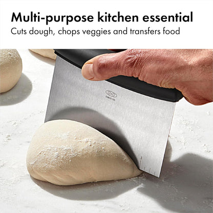 OXO_Good_Grips_Stainless_Steel_Multi-Purpose_Scraper_&_Chopper,_Dough_Cutter_for_Pizza,_Bread_and_Cookie_Dough,_Multi-Purpose_Vegetable_Chopper,_Dishwasher-Safe_Kitchen_Essential