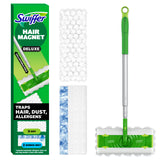 Swiffer 2-in-1 Multi-Surface Kit for Floor Cleaning, Includes 1 Sweeper Device, Dry Sweeping + Wet Mopping Heavy Duty Cloths