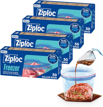 Ziploc_Gallon_Food_Storage_Freezer_Bags,_Stay_Open_Design_with_Stand-Up_Bottom,_Easy_to_Fill,_120_Bags_Total