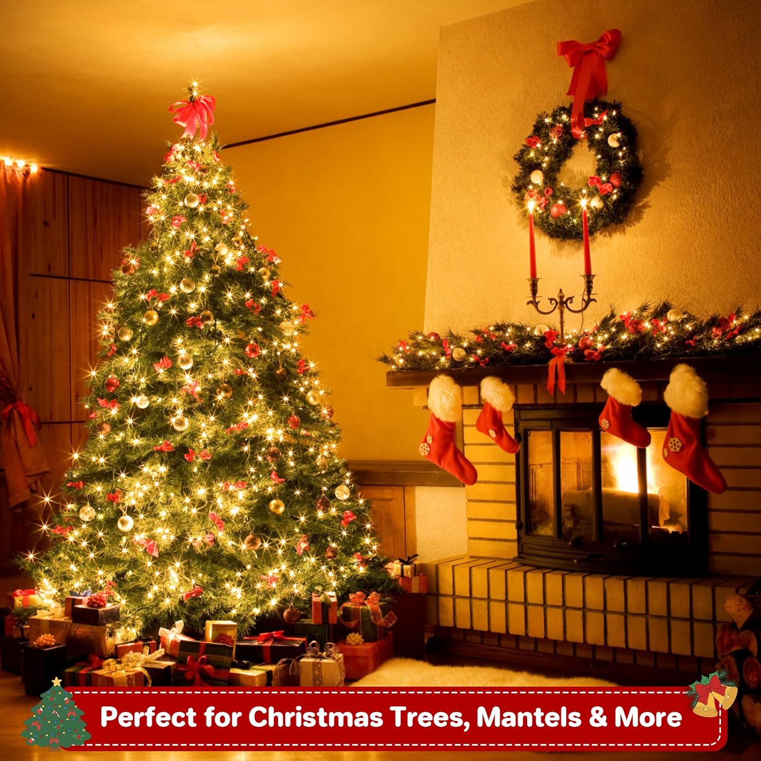 Christmas_Lights_Outdoor_100LED_33FT,_Green_Wire_Connectable_Christmas_String_Lights_|_8_Modes_Twinkle_Fairy_Lights_Plug_in_with_Timer,_for_Indoor_Outside_Xmas_Trees_Garden_Party,_Warm_White