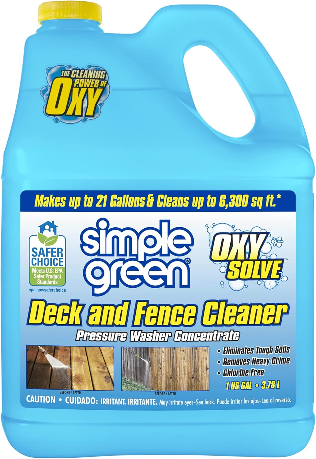 Simple_Green_Oxy_Solve_Deck_and_Fence_Pressure_Washer_Cleaner,_Colorless_to_Pale_Straw,_Unscented,_128_Fl_Oz_(Packaging_May_Vary)