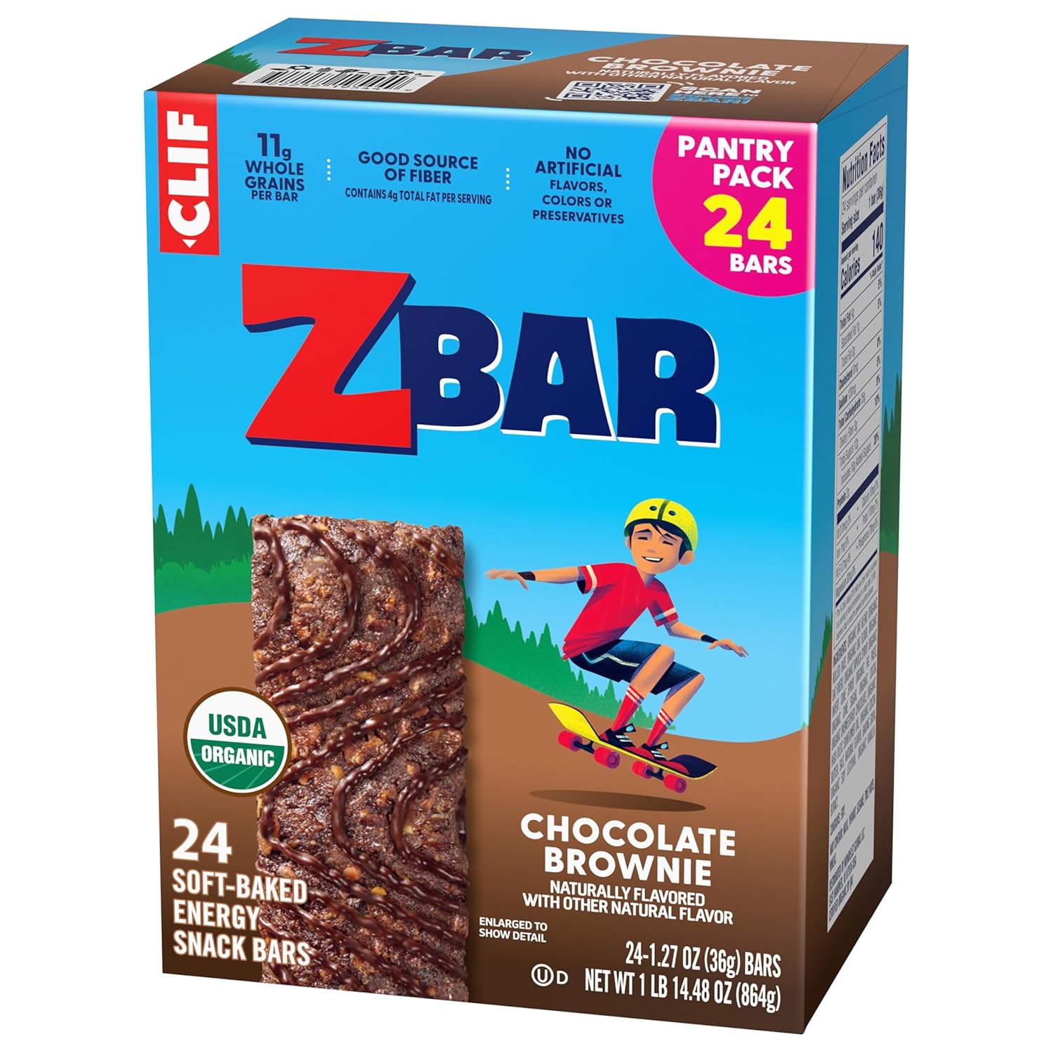 Zbar_-_Chocolate_Brownie_-_Soft-Baked_Energy_Snack_Bars_-_Non-GMO_-_11g_Whole_Grains_-_USDA_Organic_Granola_Bars_(24_Pack)