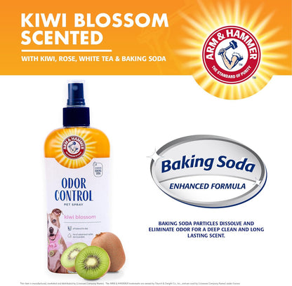 Arm_&_Hammer_for_Pets_Super_Deodorizing_Dog_Spray_with_Baking_Soda_for_Odor_Control_Freshens_Coat_Between_Baths_pH_Balanced_Formula_for_Dogs_Kiwi_Blossom_8_FL_OZ_Single_Dogs_and_Puppies_Grooming