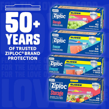 Ziploc_Quart_Food_Storage_Freezer_Slider_Bags,_Power_Shield_Technology_for_More_Durability,_136_Bags_Total
