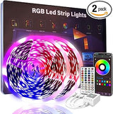 50FT/100FT/130FT/200 FT Led Lights for Bedroom, Music Synchronized Smart Led Strip Lights, Ultra Long with Remote Application Control Bluetooth LED Lights, Color Change RGB Light