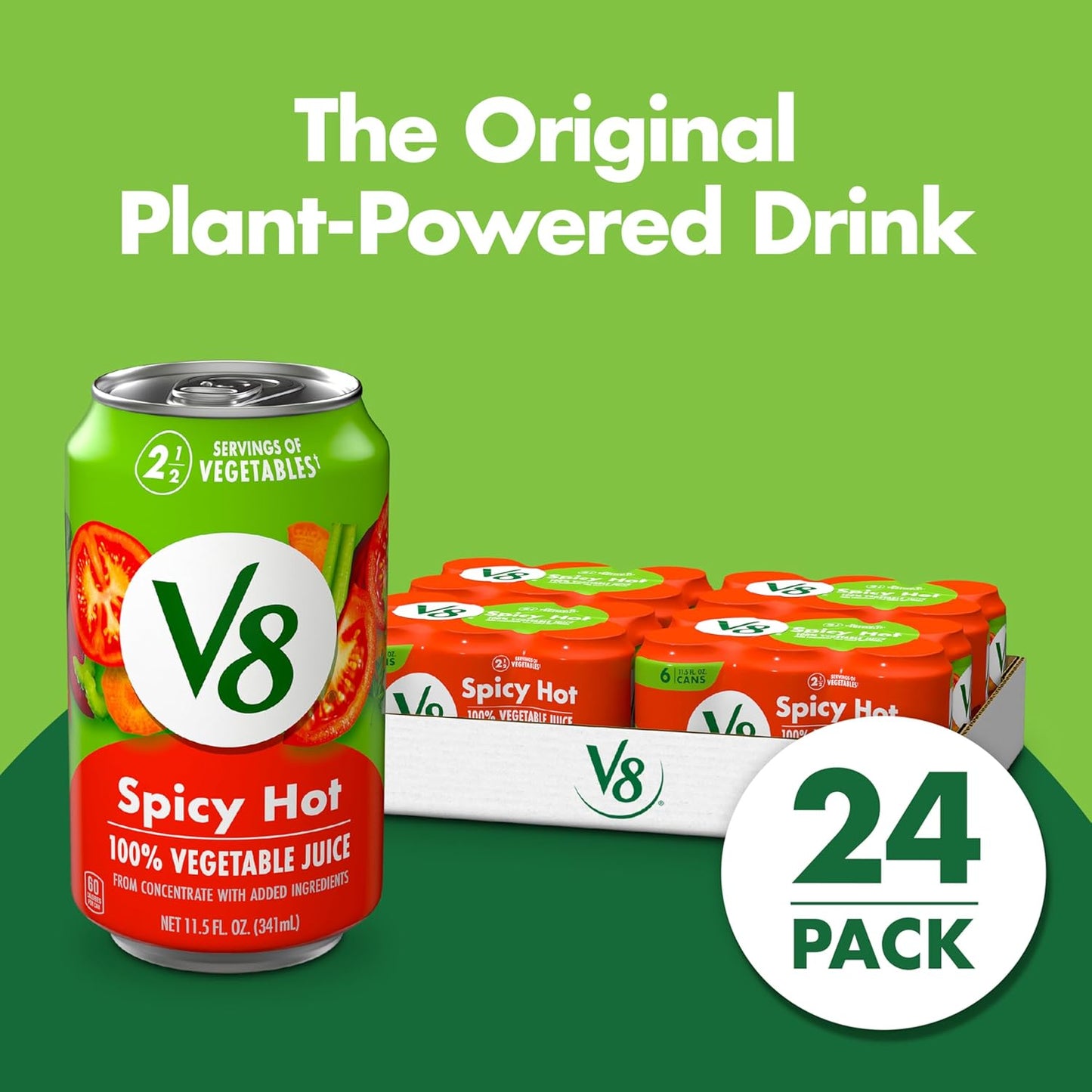 V8_Spicy_Hot_100%_Vegetable_Juice,_11.5_fl_oz_Can_(24_Pack)