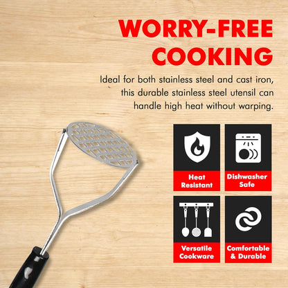 Chef_Craft_Select_Sturdy_Masher,_10.25_inch,_Stainless_Steel/Black