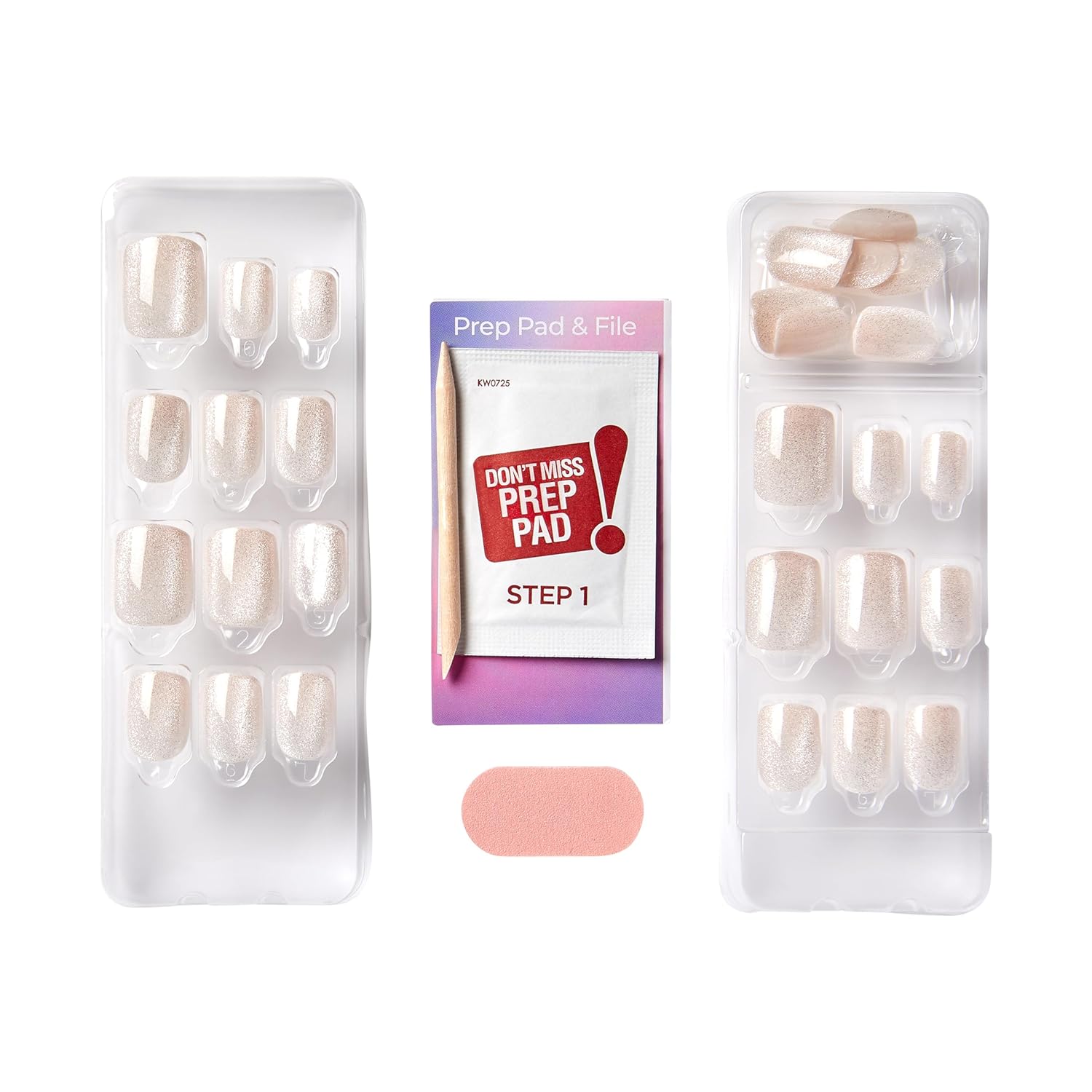 KISS_colorFX_by_imPRESS_Press_On_Nails,_'Rebel',_Solid_White,_Short_Squoval,_IMPROVED_adhesive,_Up_to_10-Day_Hold,_Nail_Kit_Includes_30_Fake_Nails,_Prep_Pad,_Manicure_Stick,_Mini_Nail_File