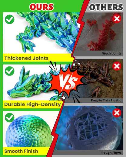TBOLINE_12"_3D_Printed_Dragon_Egg,_Easter_Basket_Stuffers_for_Kids,_Large_Prefilled_Easter_Eggs,_Stuffed_Egg_Hunt_Fillers_with_Easter_Toys,_3D_Printer_Animals_Fidget_Toys_for_Boys_Teen_5-7_4-6_8-12