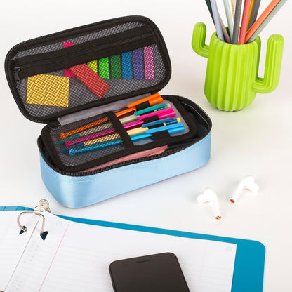 Five_Star_Pencil_Pouch,_Pen_Case,_High-Capacity_Zipper_Pouch,_Storage_Organizer_for_School_Supplies_Earbuds_Chargers_Cables_Makeup,_Blue/Denim_(500212F-ECM)