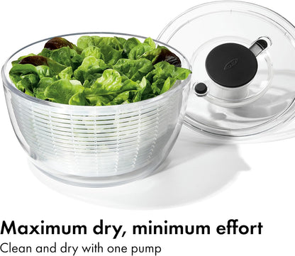 OXO_Good_Grips_Salad_Spinner_|_Lettuce_Spinner_|_Fruit_Washer_|_Fruit_Washing_Bowl_with_Strainer_|_Vegetable_Cleaner_|_Salad_Cleaner_|_Lettuce_Washer_|_6.22_Quart_Capacity