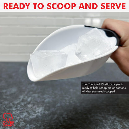 Chef_Craft_Select_Plastic_Scoop,_1_Cup,_White