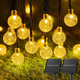 Solar String Lights Outdoor Waterproof,  Solar Powered Patio Lights with 8 Lighting Modes for Garden Yard Porch Wedding Party Decor