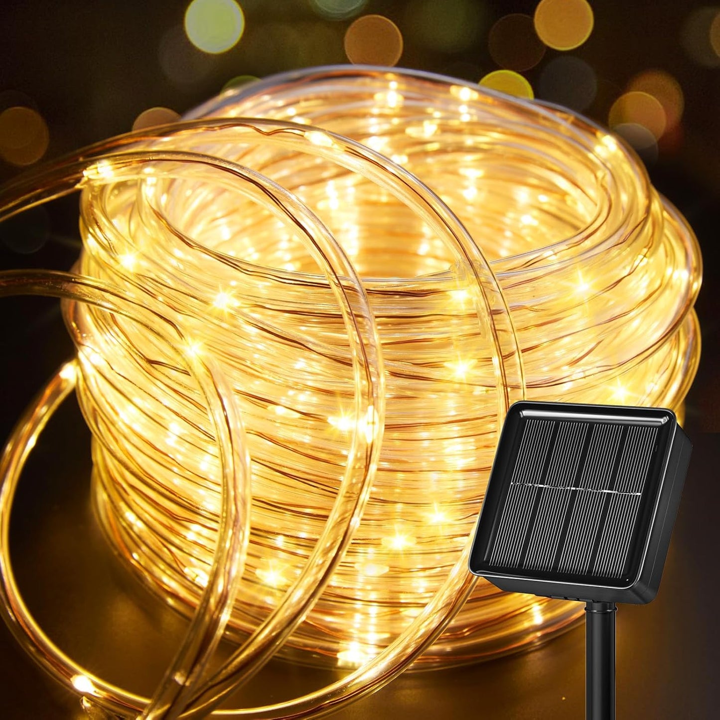 Brightown_Solar_Rope_Lights,_39FT_100LED_Outdoor_Solar_String_Lights,_IP65_Waterproof_Solar_Powered_Fairy_Lights_with_8_Lighting_Modes_for_Party_Garden_Yard_Home_Holiday_Tree_Decoration,_Warm_White