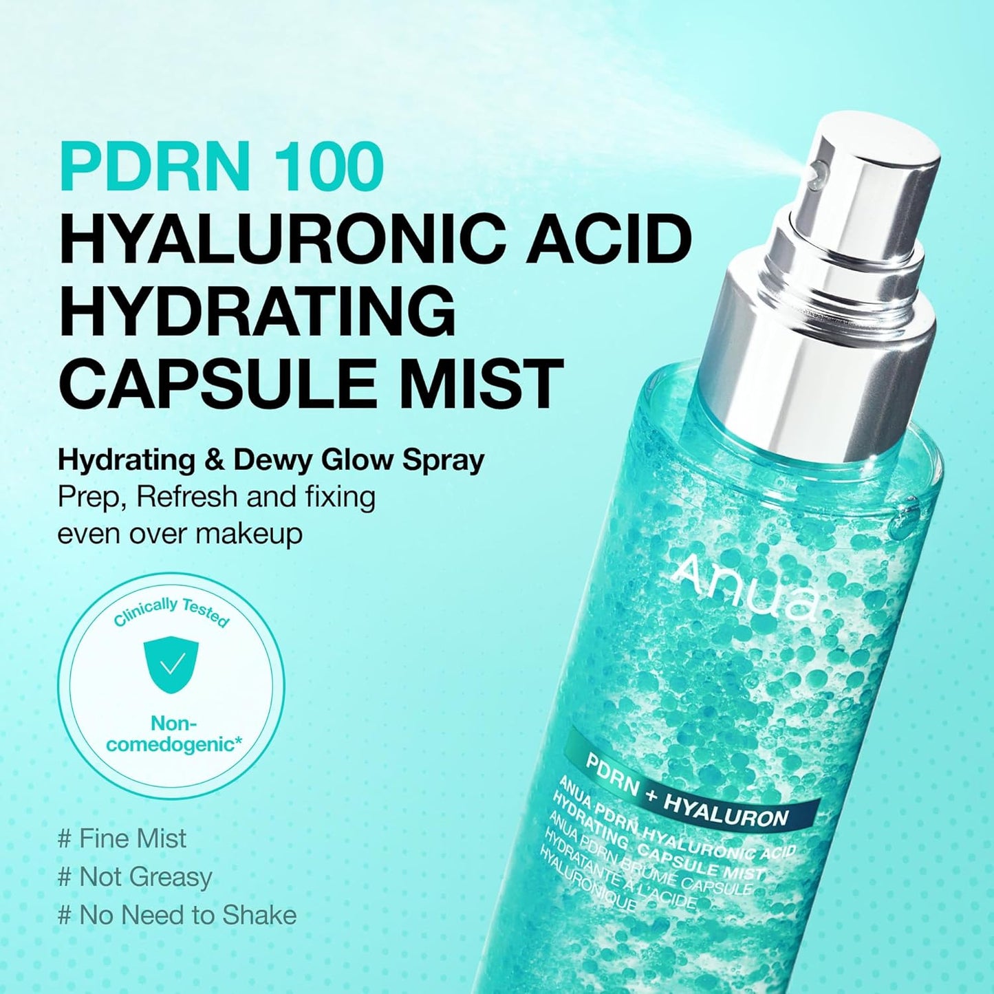 ANUA_PDRN_Collagen_Glow_Facial_Serum_Spray,_Hydrating_Face_Mist,_Hyaluronic_Acid,_dewy_glass_finish,_All_Skin_Types,_Instant_Plumping_Hydration,_Firming_Care,_Korean_Skincare,_3.38_fl_oz