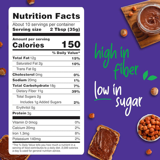 Pyure_Keto_Hazelnut_Chocolate_Spread_|_Sugar-Free,_Low_Carb,_Vegan_Nutella_Alternative_|_2g_Net_Carbs,_Gluten-Free,_Peanut-Free,_Plant-Based,_Non-GMO,_Keto_Snack,_Vegan_Sweets_|_13_oz_Jar