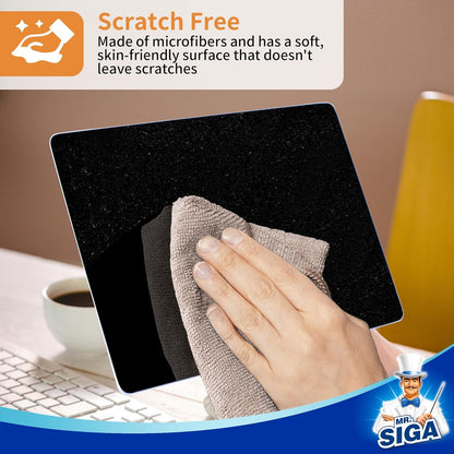 MR.SIGA_Microfiber_Cleaning_Cloths,_All-Purpose_Surface_Microfiber_Towels,_Streak_Free_Cleaning_Rags,_Pack_of_12,_Wheat,_Size_32_x_32_cm(12.6_x_12.6_inch)