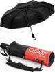 Black Umbrella + Black & Red Carrying Sling