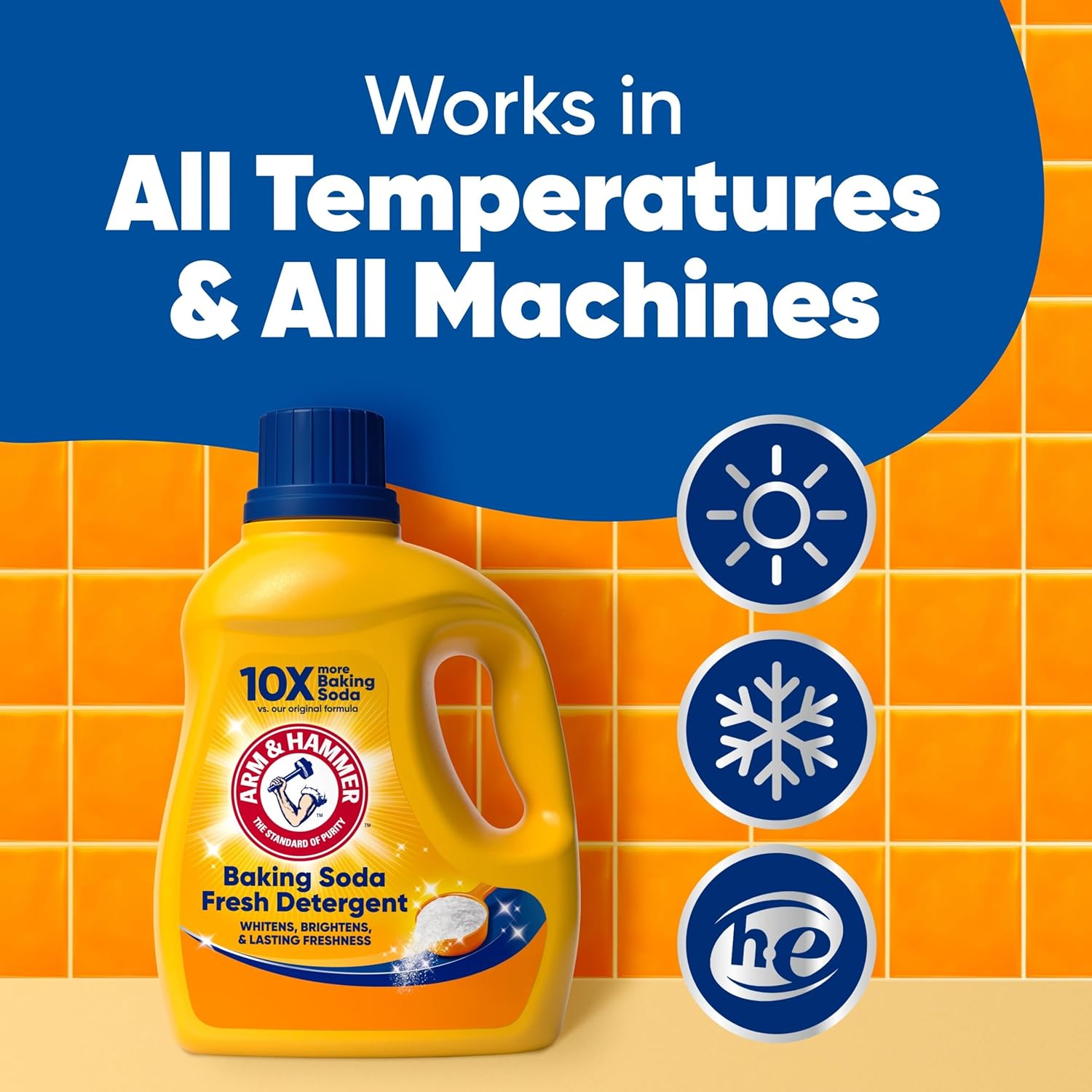 ARM_&_HAMMER_Baking_Soda_Fresh_Liquid_Laundry_Detergent,_Sparkling_Fresh_Scent,_110_Loads,_110_Fl_Oz