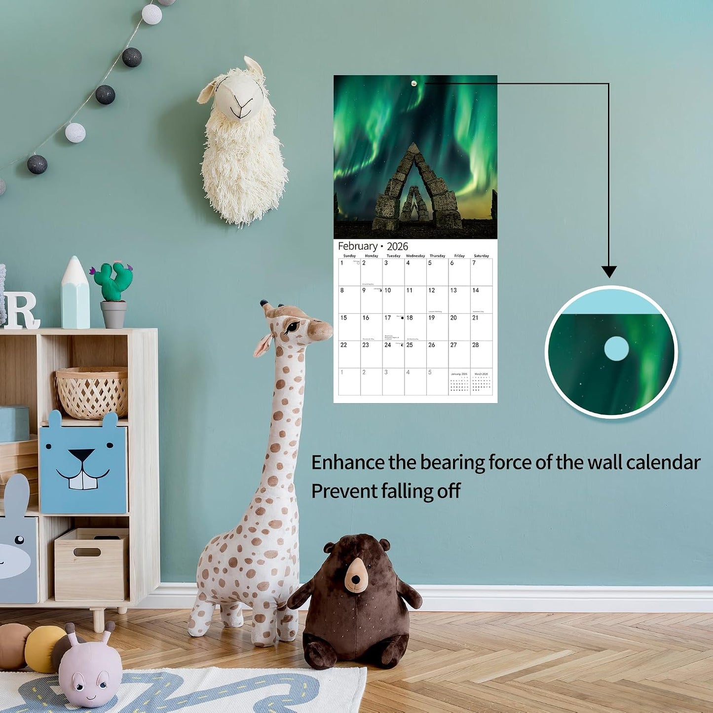 2026_Wall_Calendar,Calendar_2026,_November_2025_-_December_2026,_Wall_Calendar_Aurora,_12"_x_24"_Opened,Full_Page_Months_Thick_&_Sturdy_Paper_for_Gift_Perfect_Calendar_Organizing_&_Planning