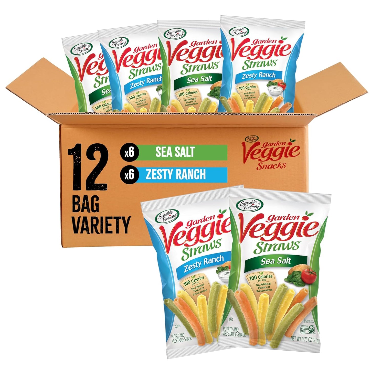 Sensible_Portions_Garden_Veggie_Straws_Multi-Pack,_Sea_Salt_and_Zesty_Ranch_Flavor,_0.75_Ounce_Bag,_12-Pack