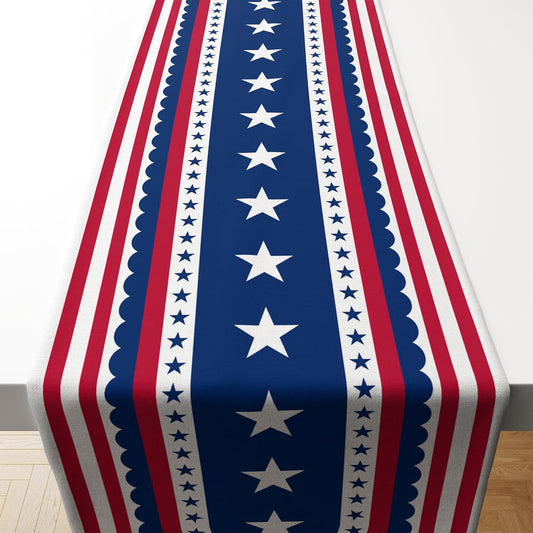OHOME_4th_of_July_Decorations_-_Patriotic_USA_Stars_Table_Runner_for_Home_|_Memorial_Day_Decorations_-_Fourth_of_July_Accessories_Decor_Party_Supplies_Indoor_Outdoor_-_250_Anniversary_USA_Merchandise