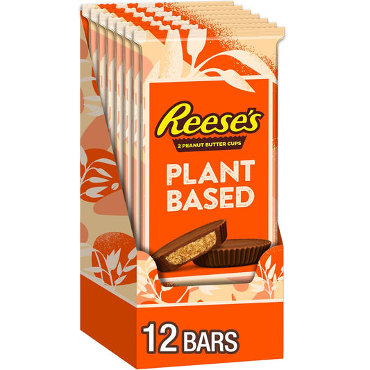 REESE'S_Plant_Based_Oat_Chocolate_Confection_Peanut_Butter_Cups,_Candy_Packs,_1.4_oz_(12_Count)