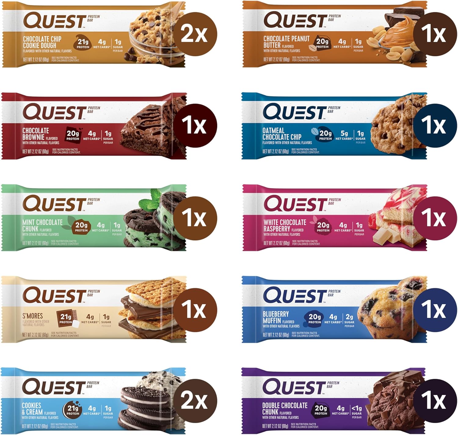 Quest_Nutrition_Ultimate_Variety_Pack_Protein_Bars,_High_Protein,_Low_Carb,_Gluten_Free,_Keto_Friendly,_12_Count