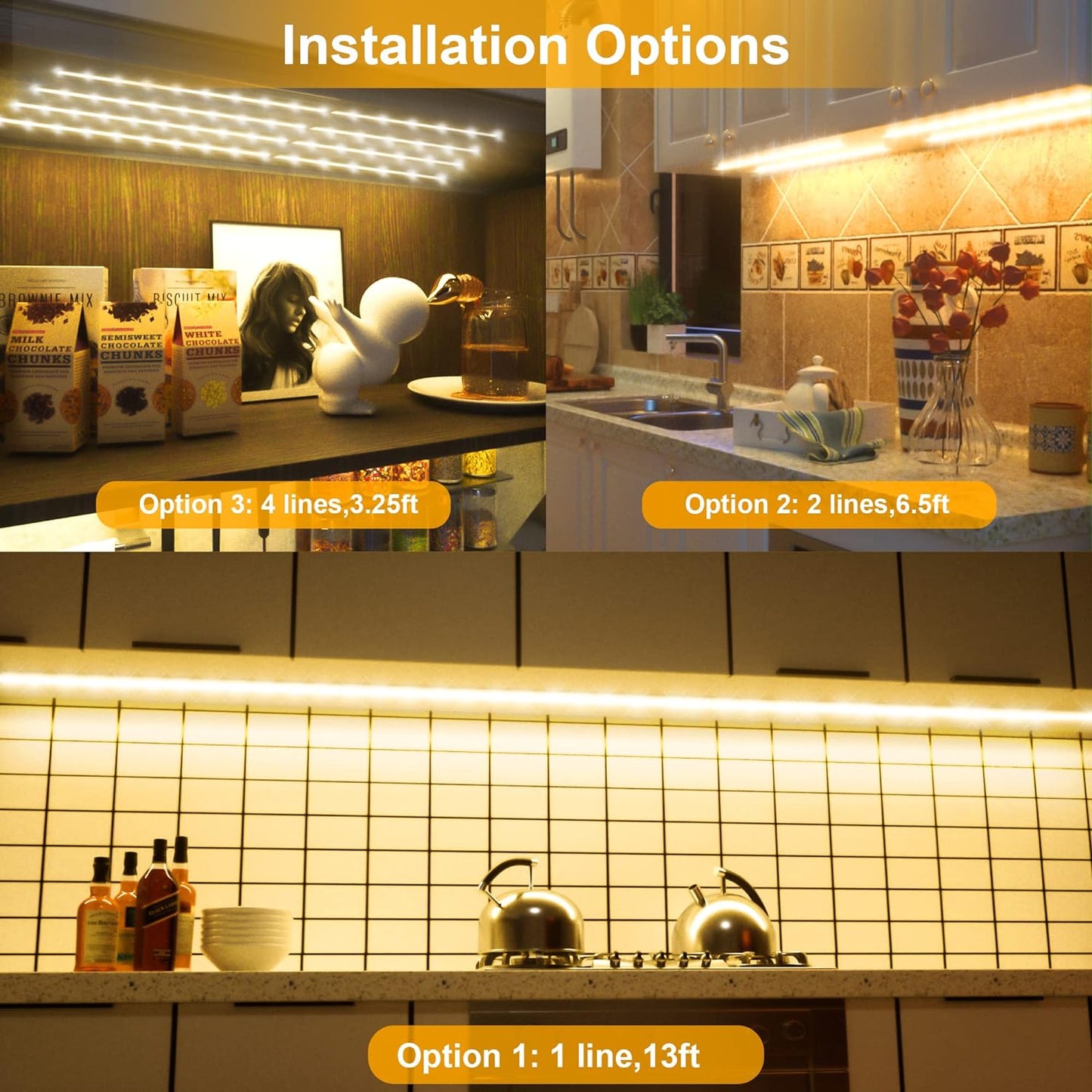 LAFULIT_Under_Cabinet_Lighting_Kit,_13FT_/_16.4FT_Flexible_LED_Strip_Lights_with_Remote_&_Power_Adapter,_2700K–6000K_Warm/Neutral/Daylight_White_&_Multicolor_Options,_for_Kitchen_Cabinets,_Shelves,_Desks_&_Counters