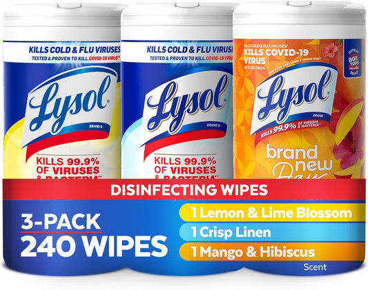 Lysol_Disinfectant_Wipes_Bundle,_Dorm_Room_Essentials,_Multi-Surface_Cleaning_Wipes,_For_Disinfecting_&_Cleaning,_Lemon_&_Lime_Blossom,_Crisp_Linen,_Mango_&_Hibiscus,_3x80_ct