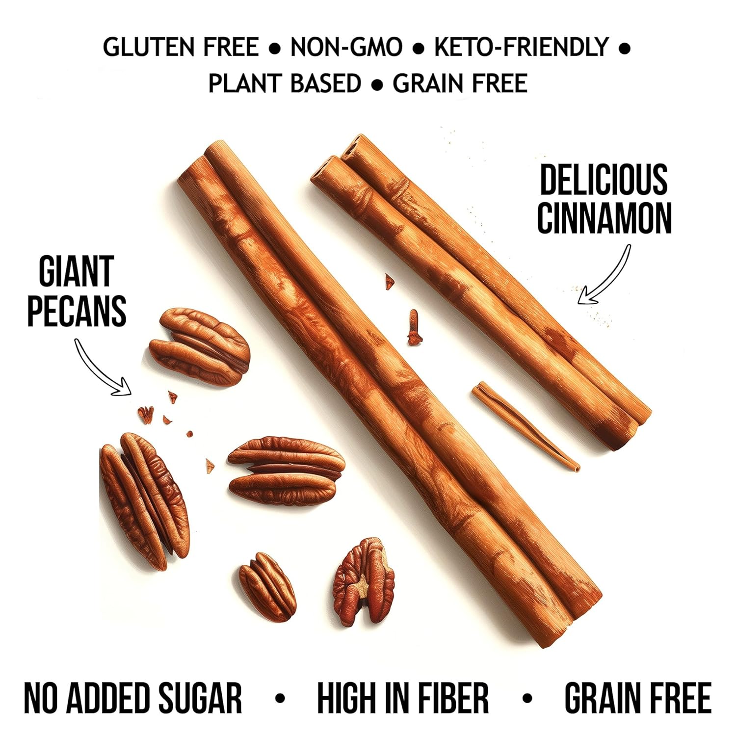 TGB_Cinnamon_Keto_Granola_|_1g_Net_Carb_Cereal_|_Gluten_Free_Low_Carb_Nut_Snack,_10_Ounces