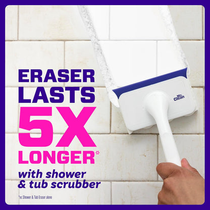 Mr._Clean_Magic_Eraser_Shower_&_Tub_Scrubber,_Bathroom_Cleaner,_All_in_One_Bathroom_Cleaner,_Lemon_Starter_Kit,_1_Scrubber_&_2_Foaming_Magic_Erasers