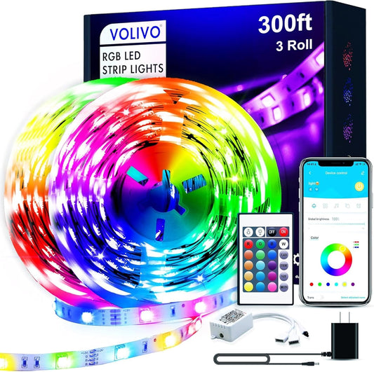 300ft_LED_Strip_Light_Bluetooth,_Color_Changing_LED_Strip_Lights_for_Bedroom,_Music_Sync_RGB_Lighting_with_24Key_Remote/APP_Control_for_Home_Decoration