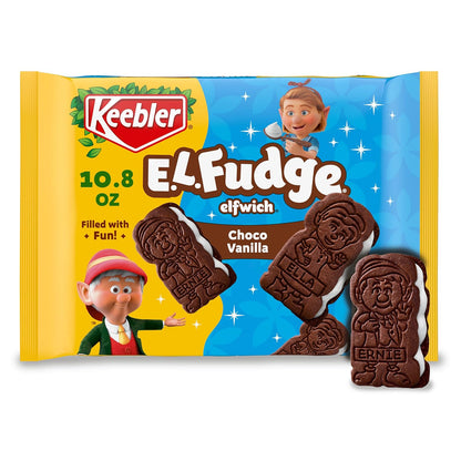 Keebler_E.L._Fudge_Elfwich_Cookies,_chocolate-y_and_vanilla_flavor_Sandwich_Cookies,_Fun_Shaped_Treat,_10.8_oz_Pack