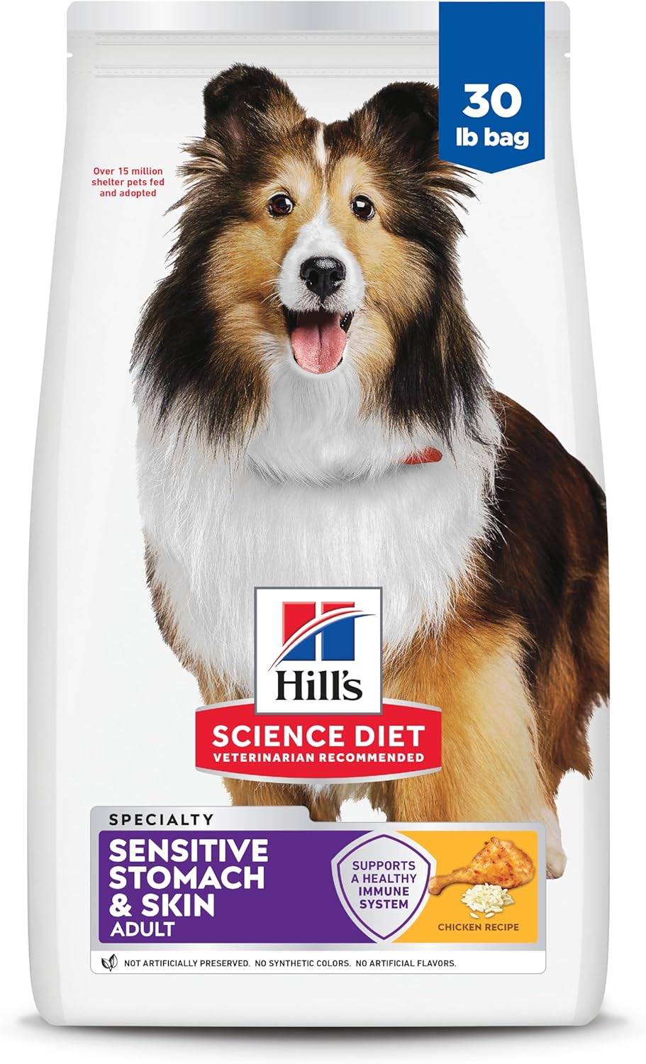 Hill's_Science_Diet_Adult_Sensitive_Stomach_&_Skin_Dry_Dog_Food,_Chicken,_30_lb._Bag_|_#1_Veterinarian_Recommended,_Adult_Formula,_Chicken_Recipe,_30_lb._Bag