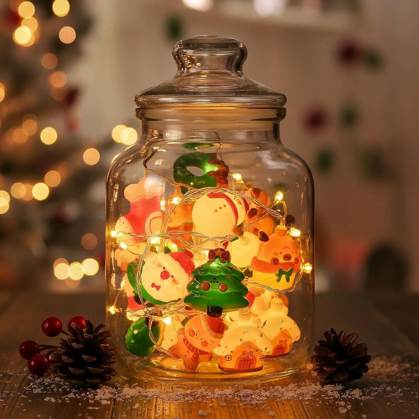 LOLStar_Christmas_String_Lights_Decorations,_9.8FT_20_LED_Christmas_Fairy_Lights,_Battery_Operated_(Not_Included)_with_Timer_Function_and_8_Flashing_Modes,_Cute_Window_Lights_2025_Home_Indoor_Decor