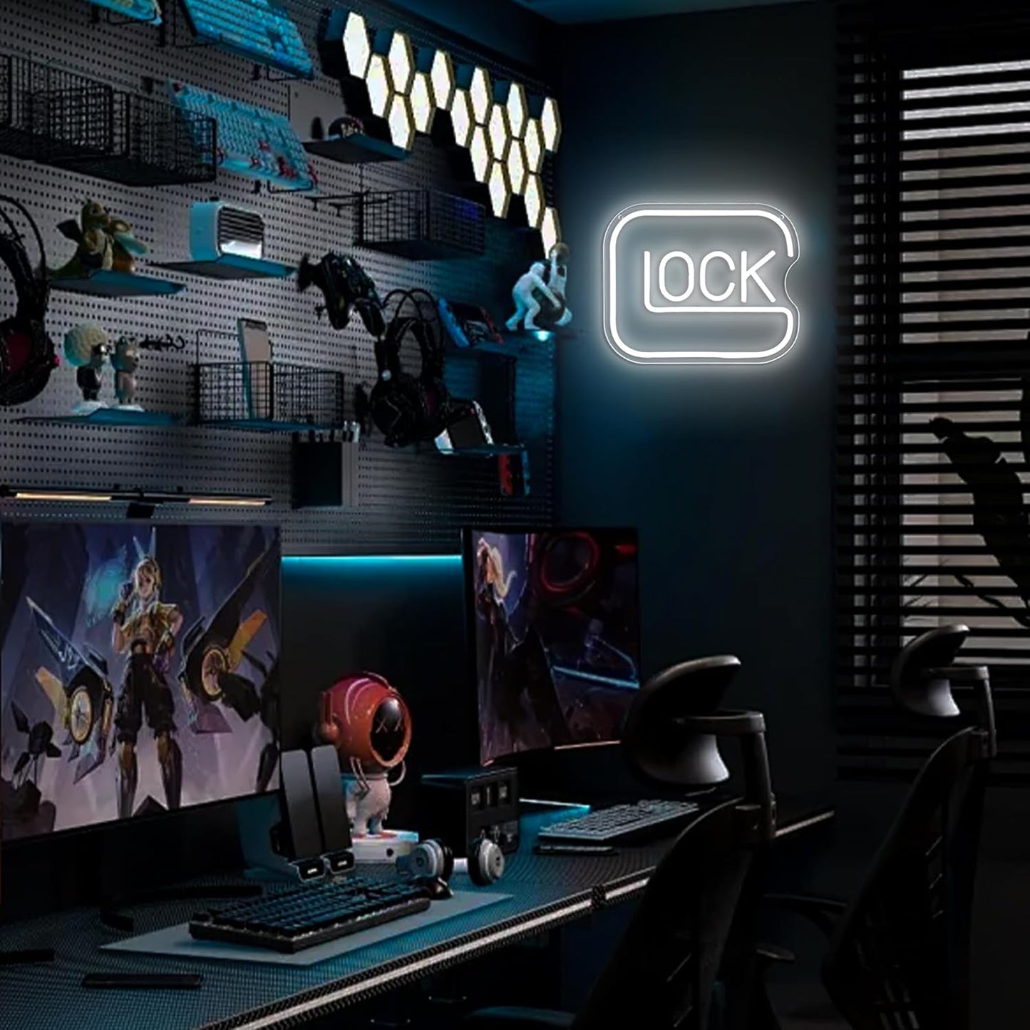 Lock_Neon_Signs_for_Wall_Decor,Dimmable_Game_Neon_Light_for_Gamer,Usb_Powered_Gaming_Lights_for_Man_Cave_Bedroom_Game_Room_Bar_Birthday_Gifts(9.8_*_11.8in)
