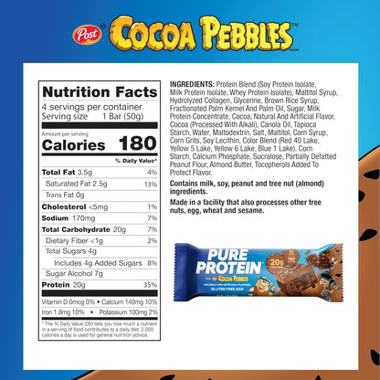 Pure_Protein_Cocoa_PEBBLES™_Protein_Bars_–_20g_Protein,_4g_Sugar,_180_Calories_(4_count)_Low_Sugar*_High_Protein_Snack_-_Gluten_Free_-_Perfect_for_a_Healthy_Snack.