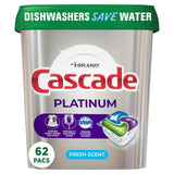 Cascade Platinum Dishwasher Pods, Dishwasher Detergent, Actionpacs