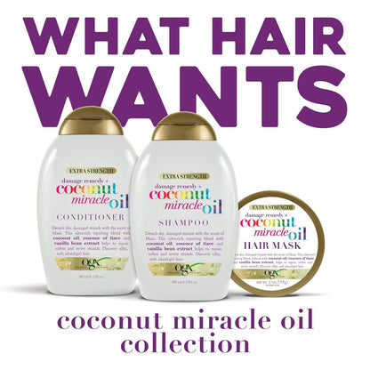 OGX_Extra_Strength_Damage_Remedy_+_Coconut_Miracle_Oil_Shampoo_for_Dry,_Frizzy_or_Coarse_Hair,_Hydrating_&_Flyaway_Taming_Shampoo,_Paraben-Free,_Sulfate-Free_Surfactants,_25.4_Fl_Oz