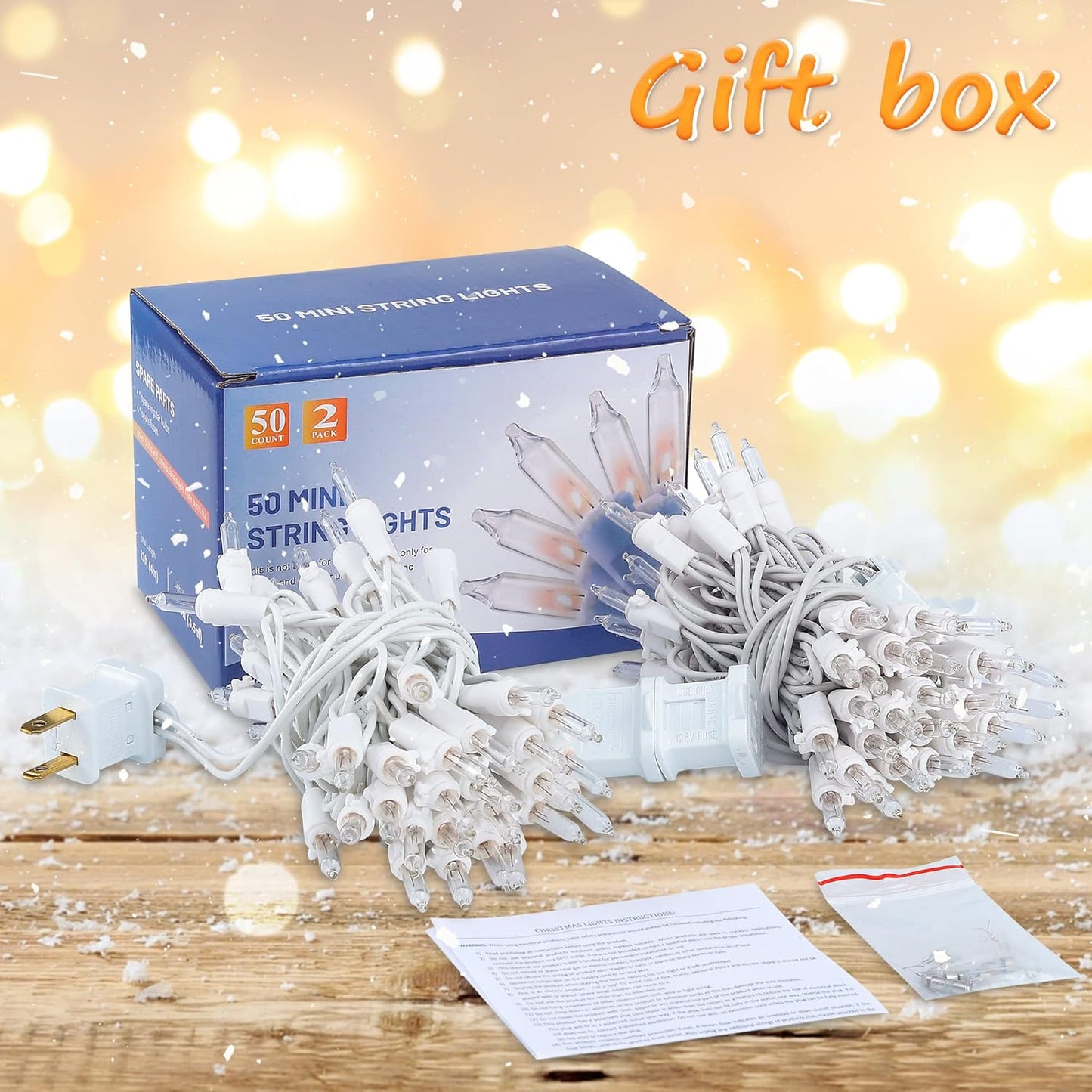 Hopolon_Clear_Christmas_Lights_Set,2Pack_50Count_13Feet_Incandescent_Bulb_Mini_String_Lights_with_White_Wire_for_Indoor_Christmas_Tree_Garland_Birthday_Wedding_Party_Festival_Decoration,Warm_White