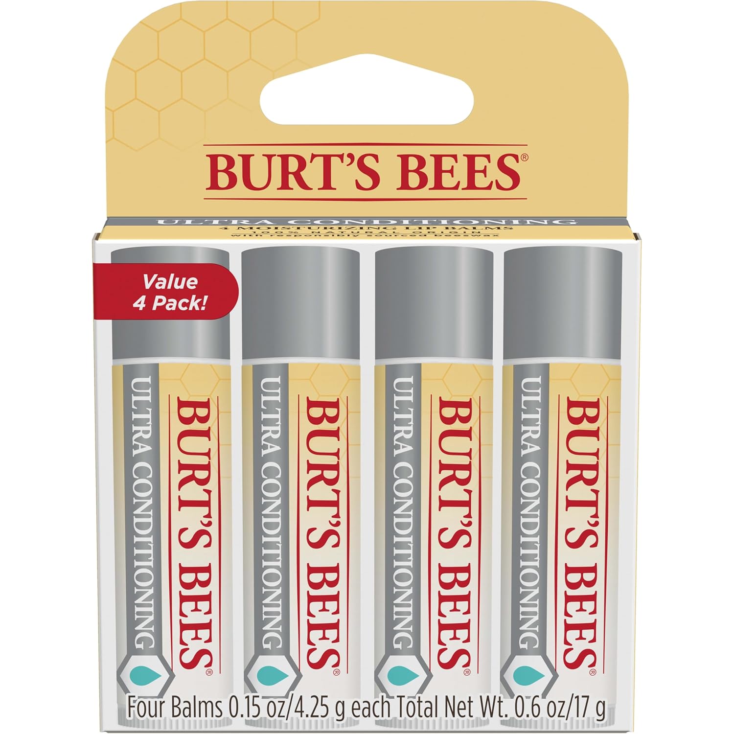 Burt's_Bees_Lip_Balm,_Moisturizing_Lip_Care,_100%_Natural_Origin,_Ultra_Conditioning_with_Shea,_Cocoa_&_Kokum_Butter_(4_Pack)
