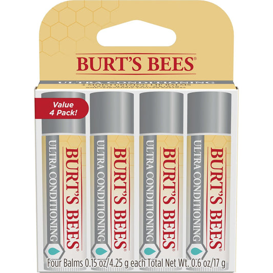 Burt's_Bees_Lip_Balm,_Moisturizing_Lip_Care,_100%_Natural_Origin,_Ultra_Conditioning_with_Shea,_Cocoa_&_Kokum_Butter_(4_Pack)