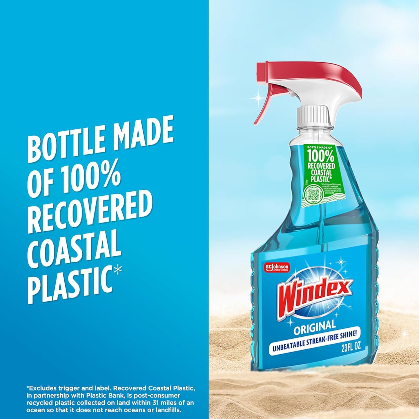 Windex_Glass_and_Window_Cleaner_Spray_Bottle,_Bottle_Made_from_100%_Recycled_Plastic,_Surface_Cleaning_Spray,_Original_Blue_Scent,_23_Fl_Oz_(Pack_of_6)