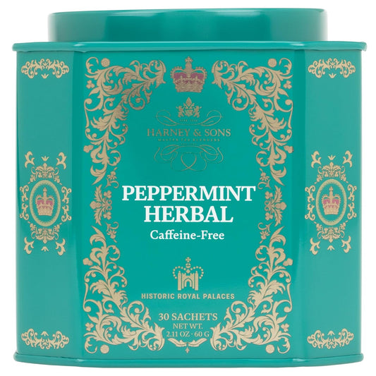 Harney_&_Sons_Peppermint_Herbal_Tea_in_Sachets,_Caffeine-Free_Herbal,_30_Sachets