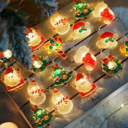 LOLStar_Christmas_Fairy_String_Lights,_20_LED_Xmas_Warm_White_Lights_Hanging_Decors_with_Santa_Claus_Wreath_Tree_Snowman_Candy_Cane_Hat_Stockings_Battery_Operated_Indoor_Window_Lights_for_Party_Home