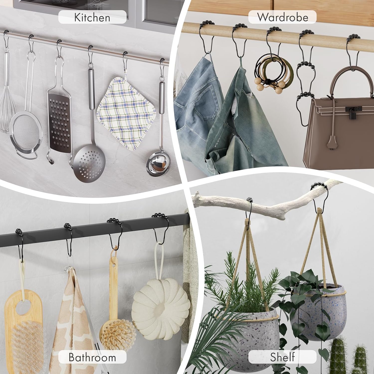 Amazer_Black_Shower_Curtain_Hooks,_Decorative_Shower_Curtain_Hooks,_Shower_Hooks_for_Shower_Curtain_Rust_Proof_Stainless_Steel_Shower_Curtain_Hooks_Set_of_12
